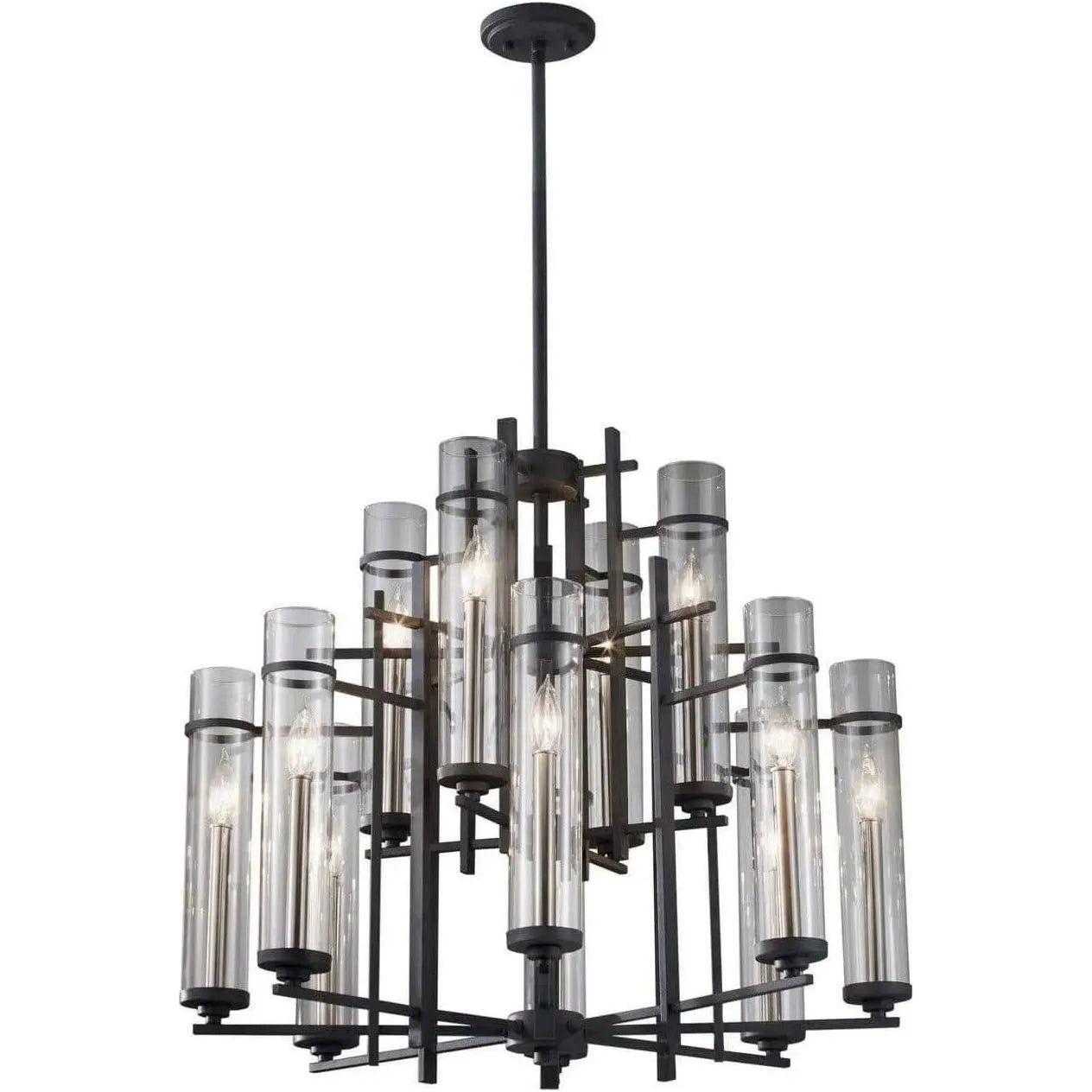 Generation Lighting - Ethan Chandelier - F2629/8+4AF/BS | Montreal Lighting & Hardware