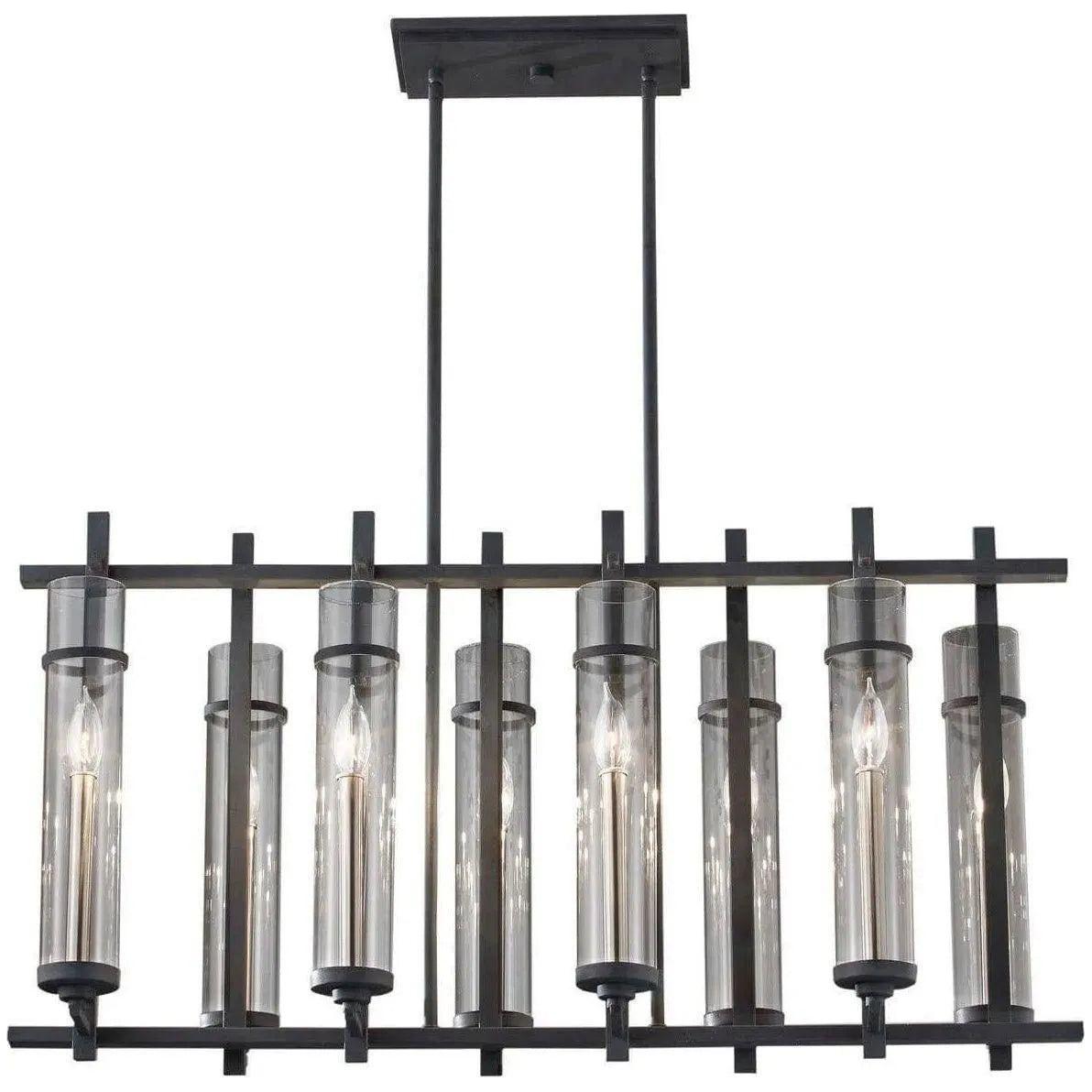 Generation Lighting - Ethan Linear Chandelier - F2630/8AF/BS | Montreal Lighting & Hardware