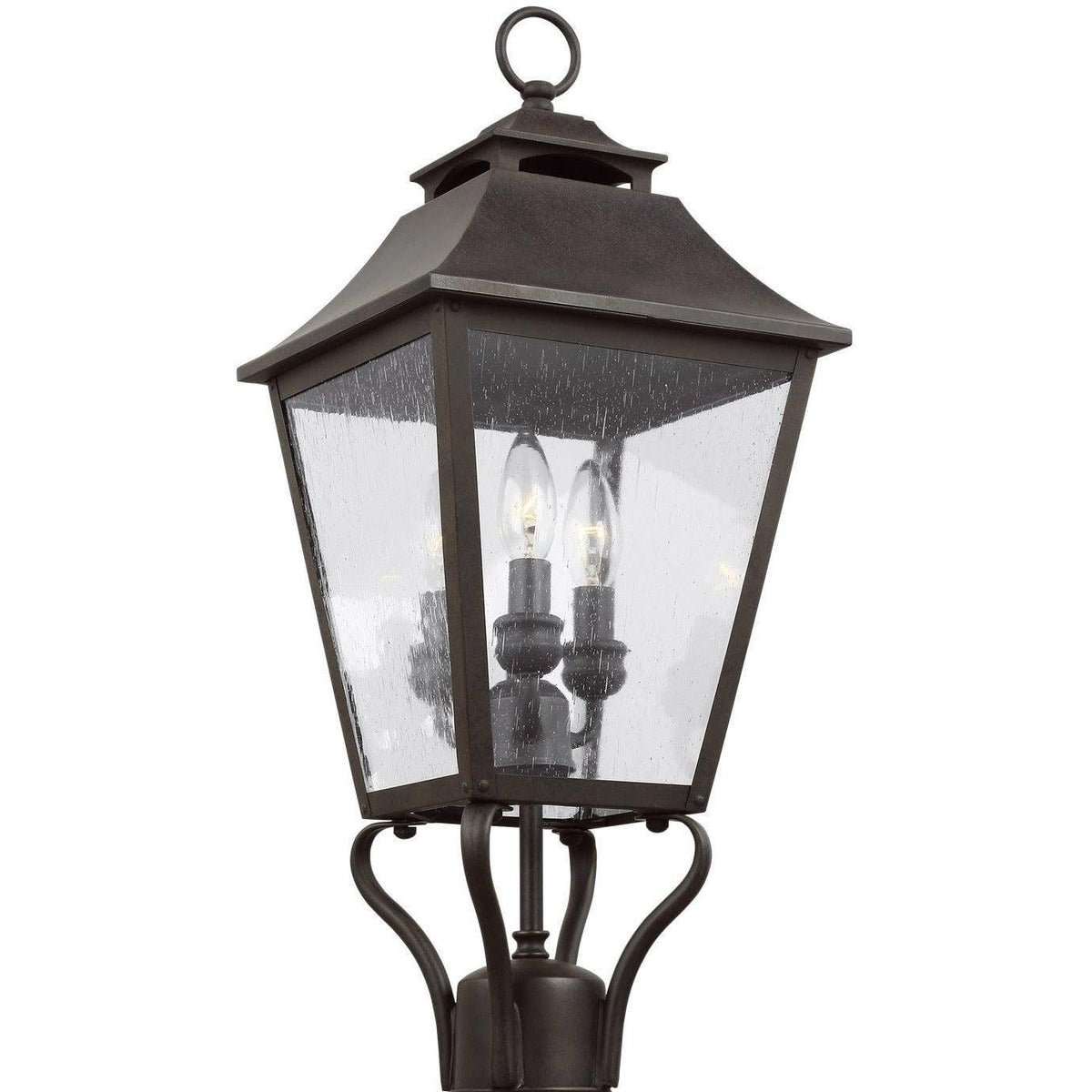 Generation Lighting - Galena Outdoor Post Lantern - OL14406SBL | Montreal Lighting & Hardware