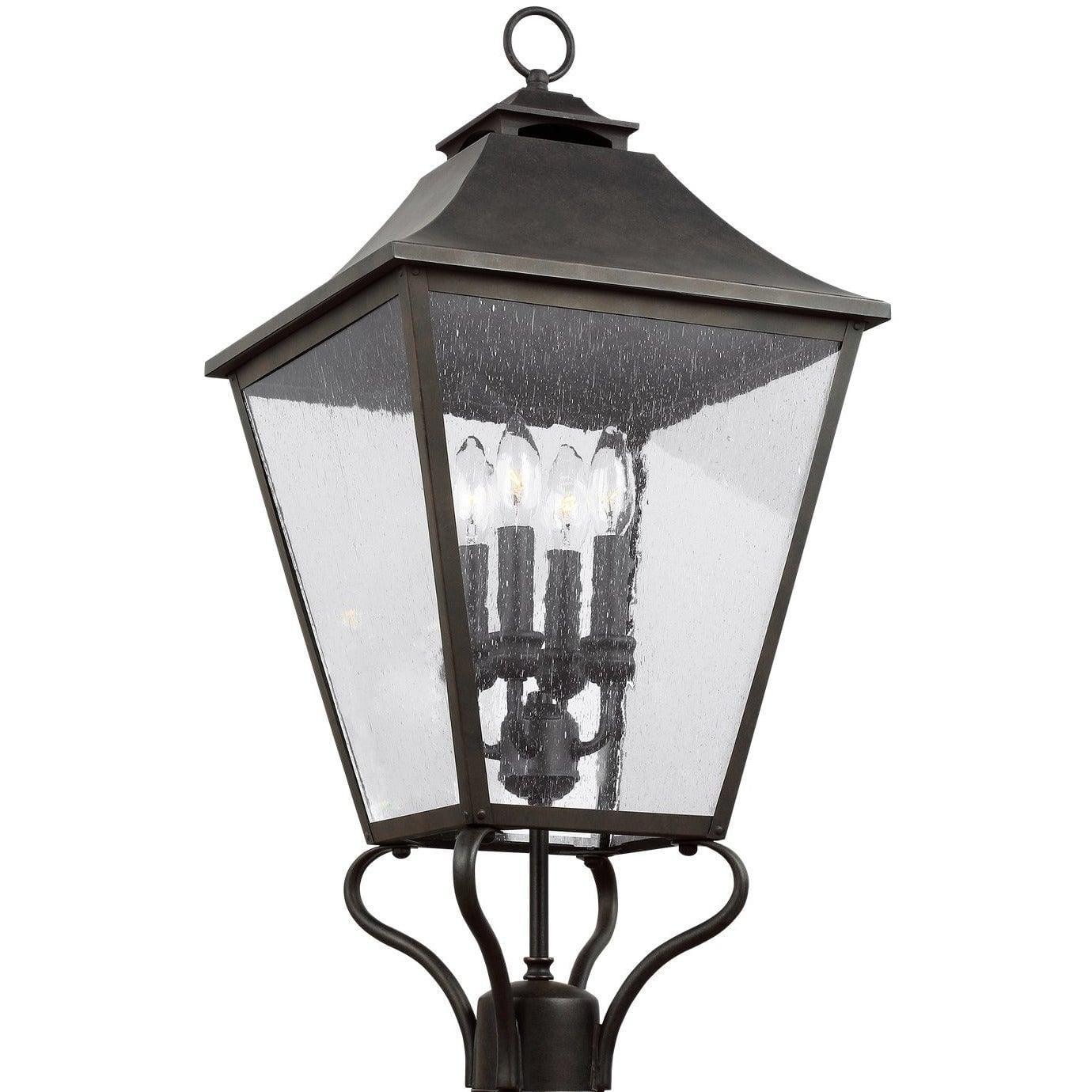 Generation Lighting - Galena Outdoor Post Lantern - OL14407SBL | Montreal Lighting & Hardware