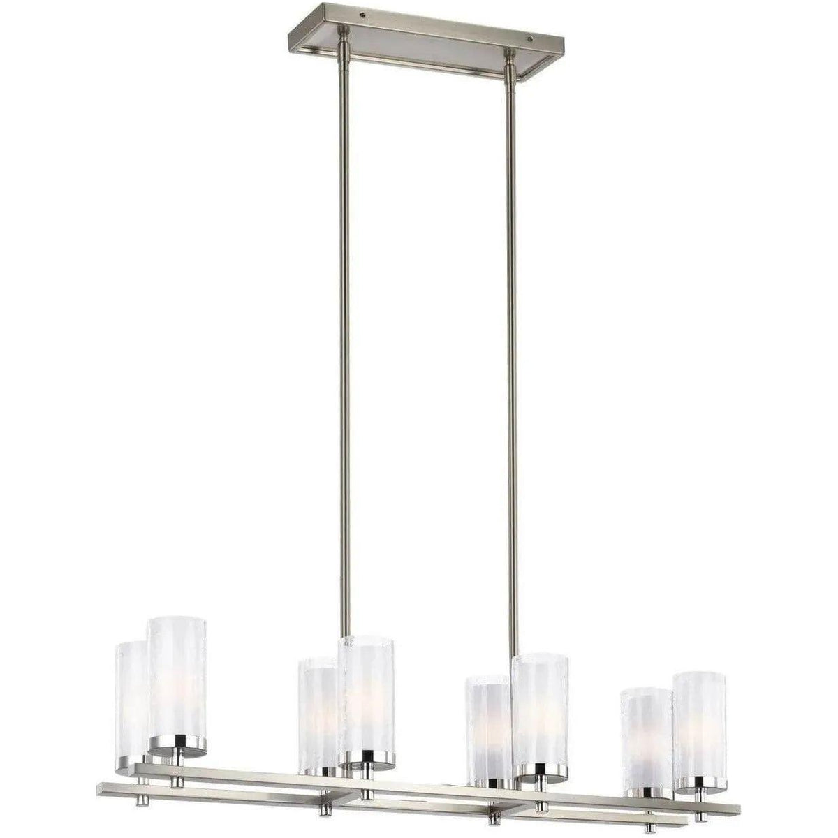 Generation Lighting - Jonah Linear Chandelier - F2986/8SN/CH | Montreal Lighting & Hardware