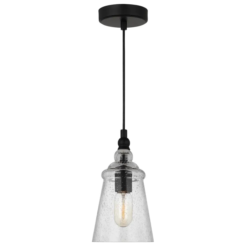 Generation Lighting - Loras Mini Pendant - P1449MBK | Montreal Lighting & Hardware