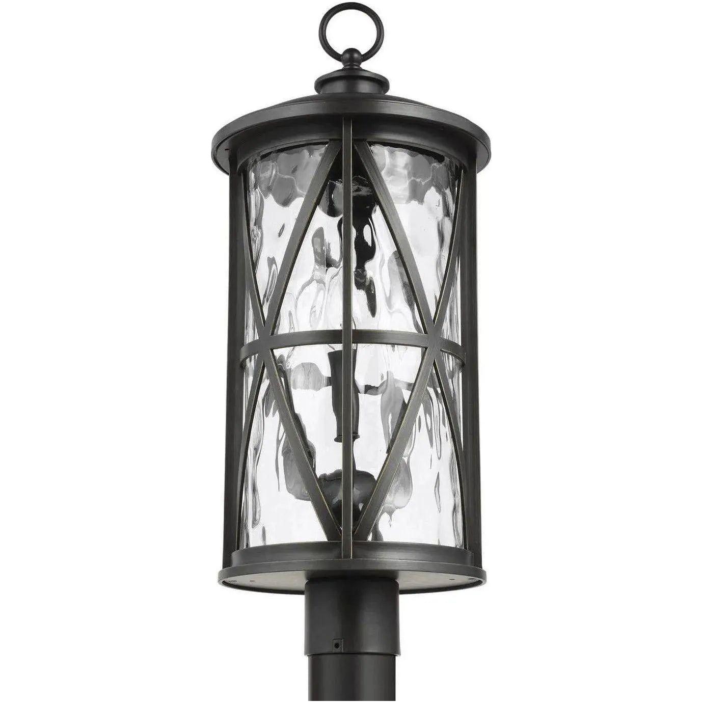 Generation Lighting - Millbrooke Outdoor Post Lantern - OL15207ANBZ | Montreal Lighting & Hardware
