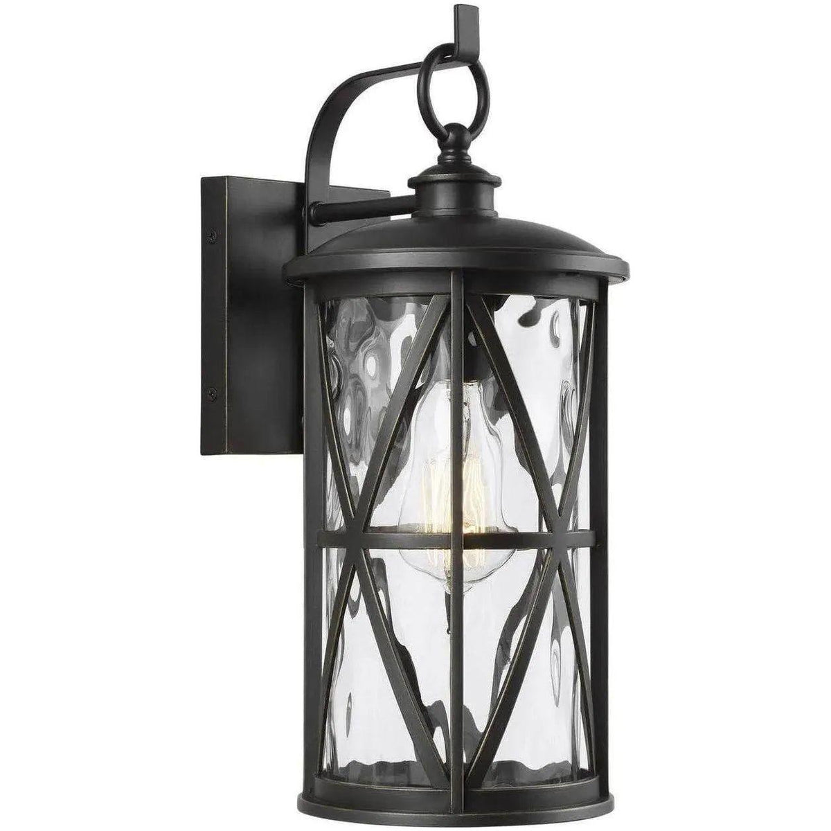 Generation Lighting - Millbrooke Outdoor Wall Lantern - OL15201ANBZ | Montreal Lighting & Hardware