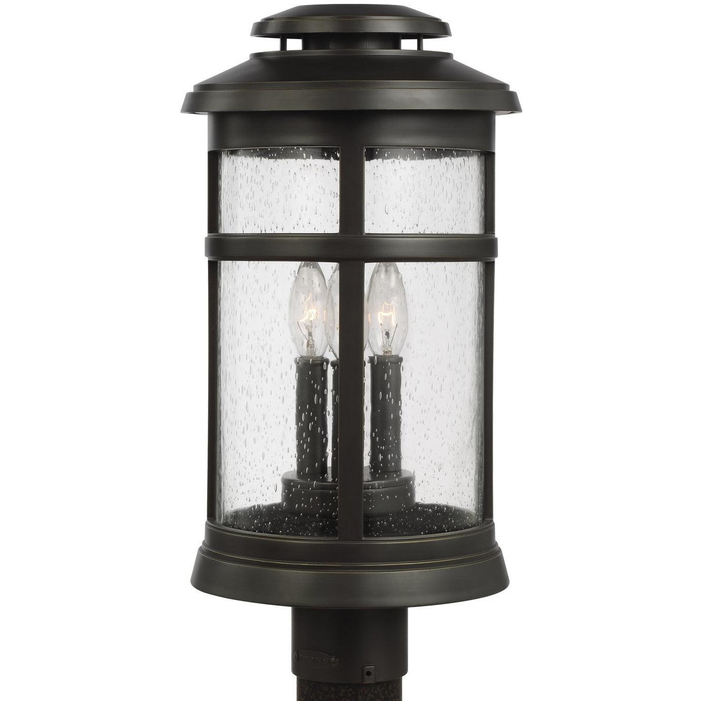 Generation Lighting - Newport Outdoor Post Lantern - OL14307ANBZ | Montreal Lighting & Hardware