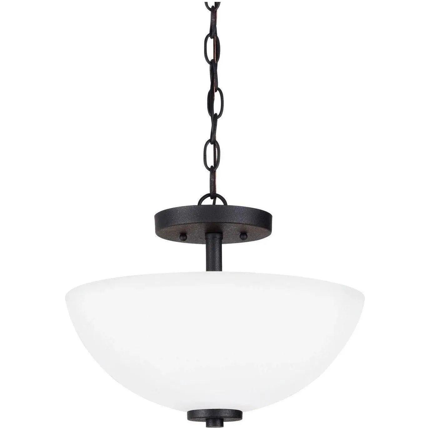 Generation Lighting - Oslo Semi-Flush Convertible Pendant - 77160-05 | Montreal Lighting & Hardware