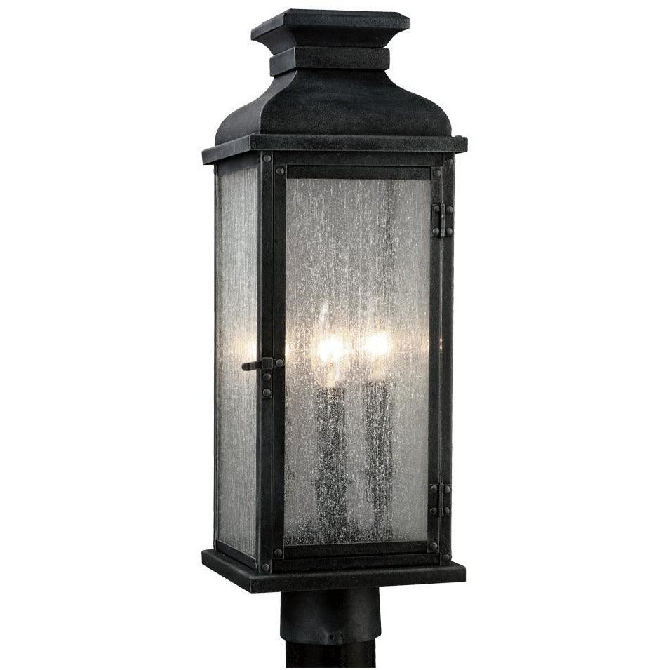 Generation Lighting - Pediment Outdoor Post Lantern - OL11107DWZ | Montreal Lighting & Hardware