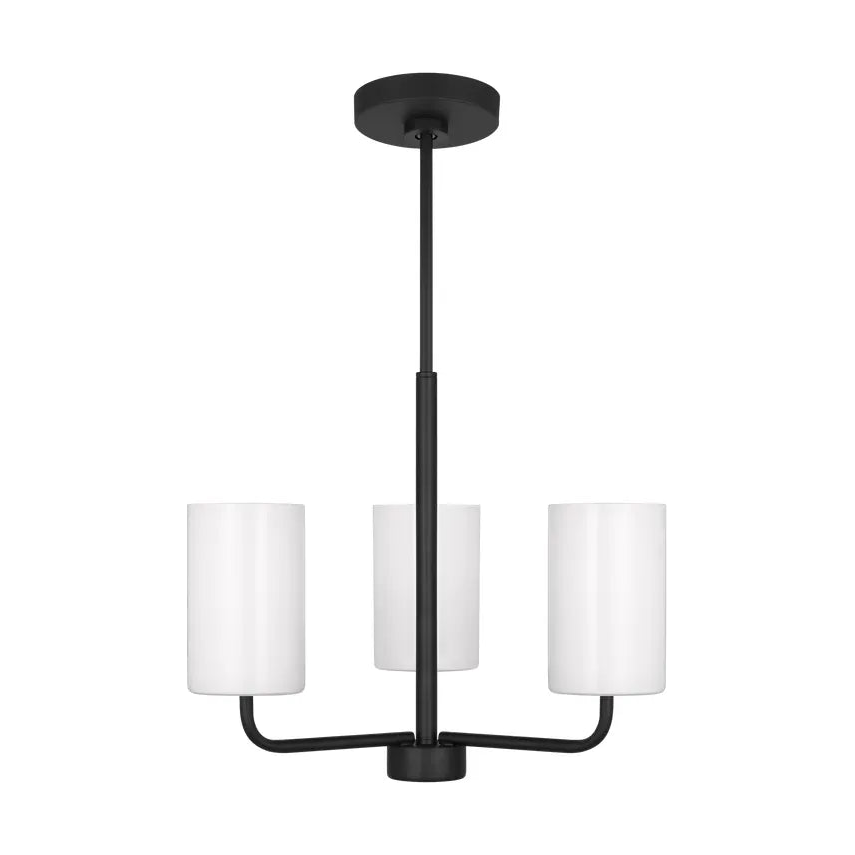 Generation Lighting - Rhett Chandelier - GLC1003EN3/MBK | Montreal Lighting & Hardware