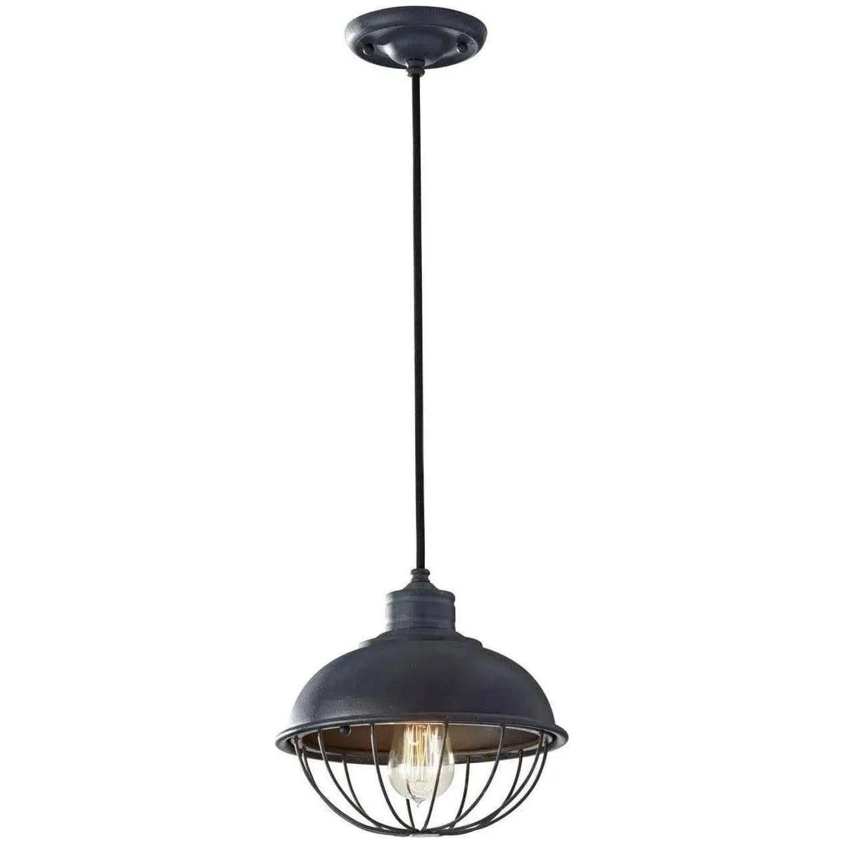 Generation Lighting - Urban Renewal Round Cage Pendant - P1242AF | Montreal Lighting & Hardware