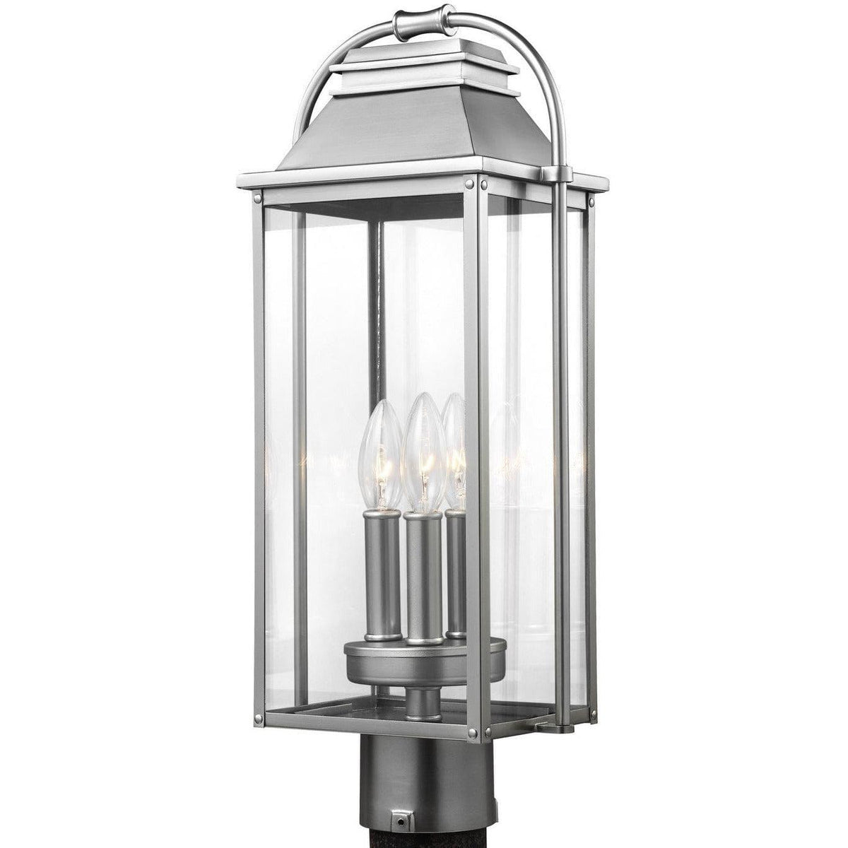 Generation Lighting - Wellsworth Outdoor Post Lantern - OL13207PBS | Montreal Lighting & Hardware