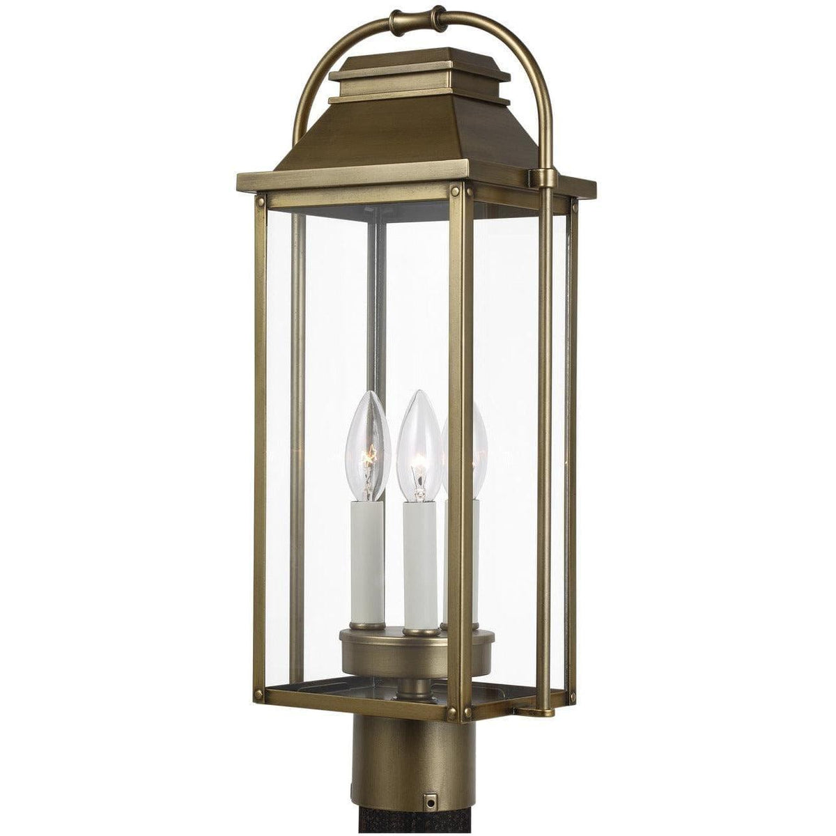 Generation Lighting - Wellsworth Outdoor Post Lantern - OL13207PDB | Montreal Lighting & Hardware