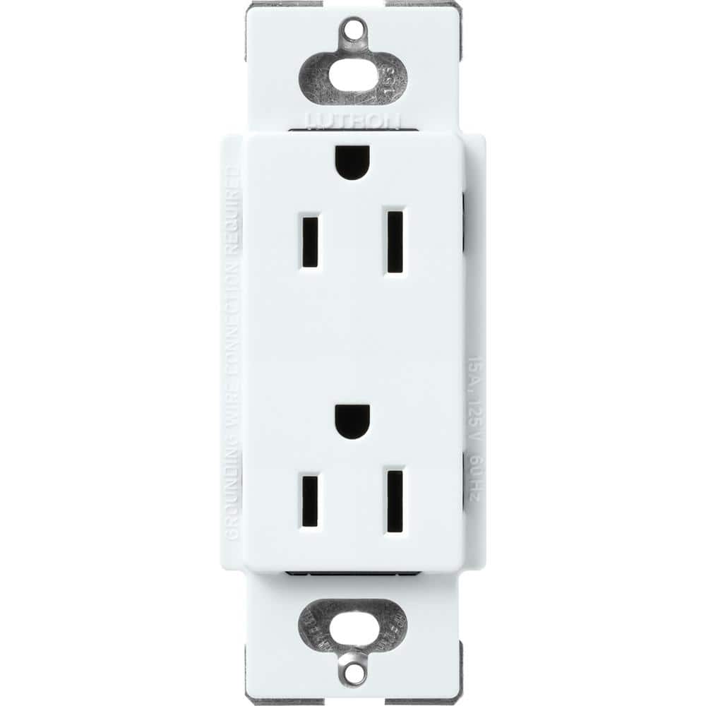 Lutron - Claro & Satin Colors 15A TR Receptacle - SCRS-15-TR-GL | Montreal Lighting & Hardware