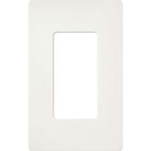 Lutron SC-1-GL Claro & Satin Colors Wallplate in Satin Glacier White