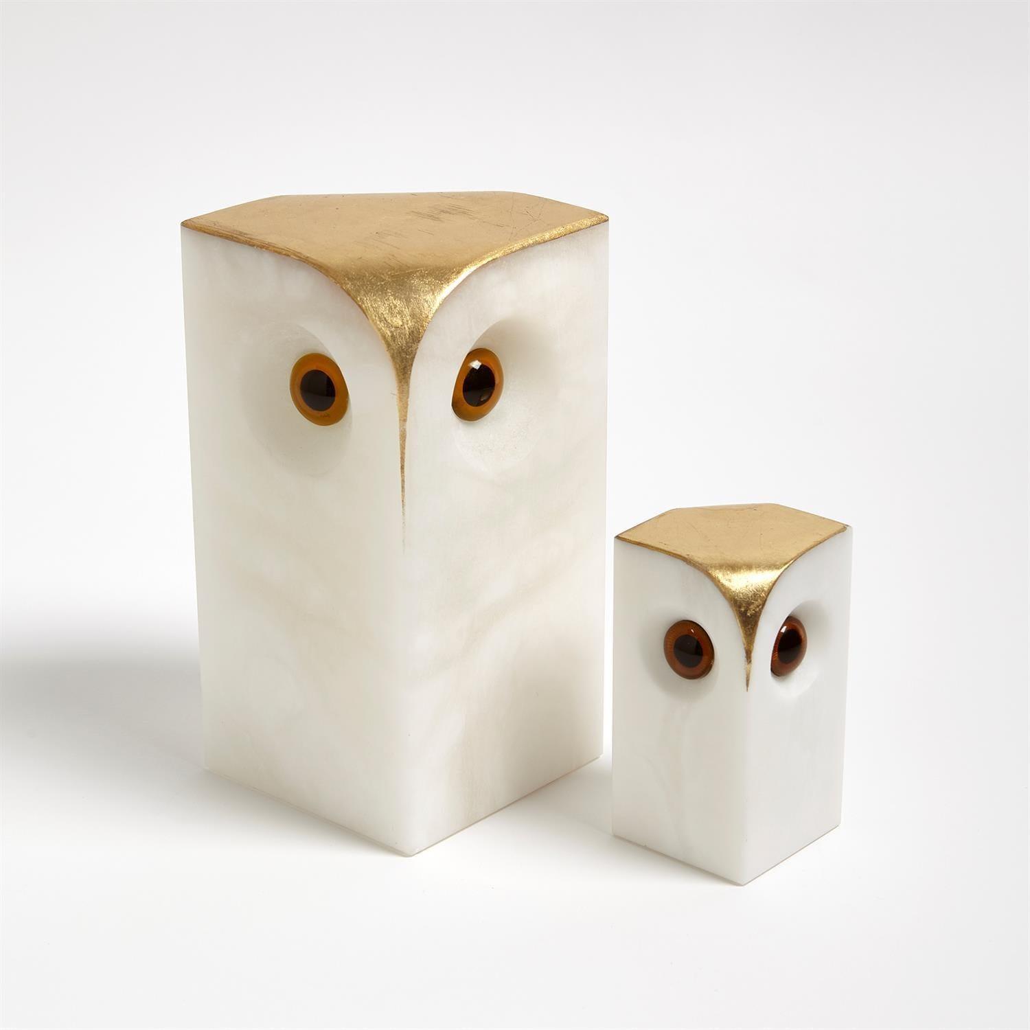 Global Views - Alabaster Owl - 3.31548 | Montreal Lighting & Hardware