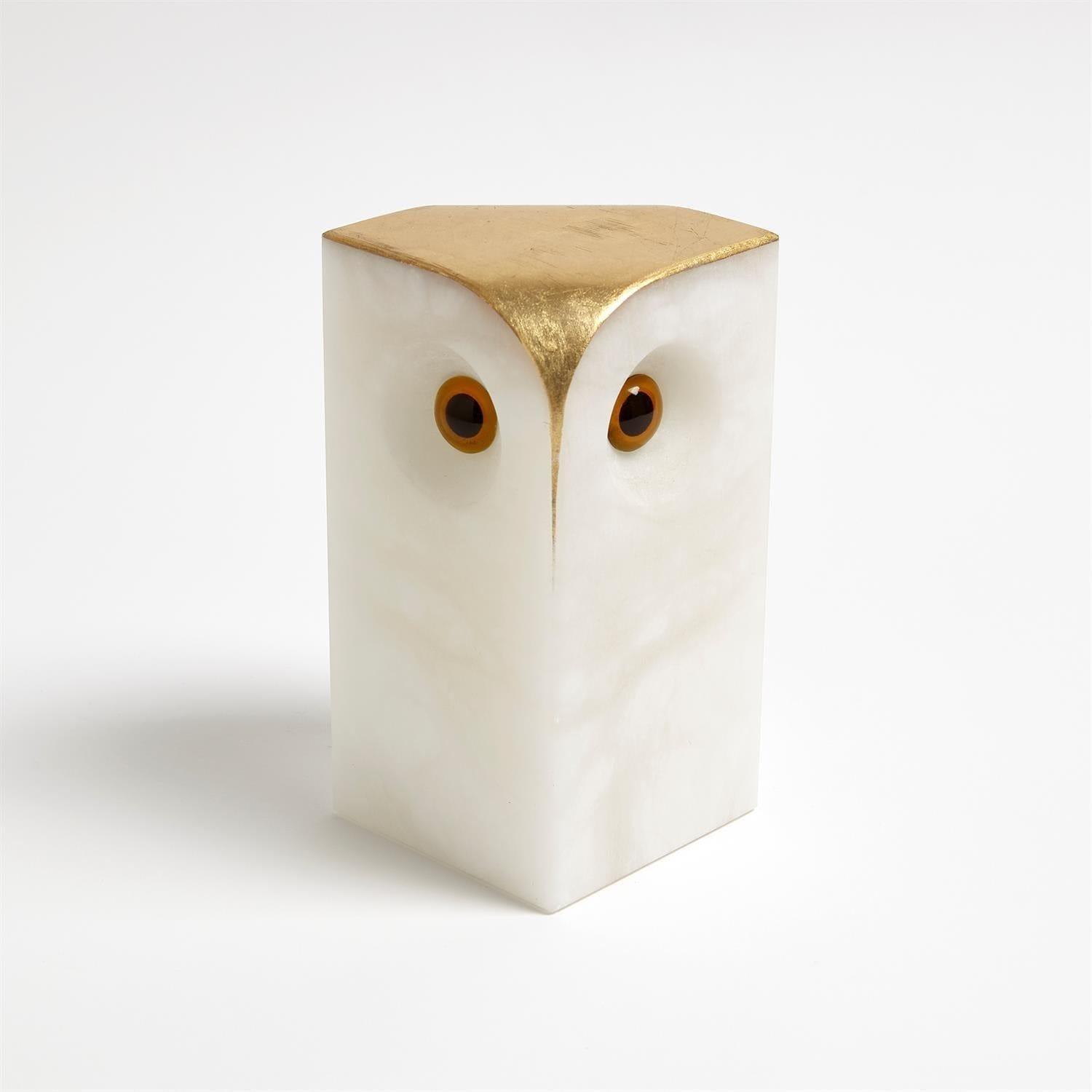 Global Views - Alabaster Owl - 3.31548 | Montreal Lighting & Hardware