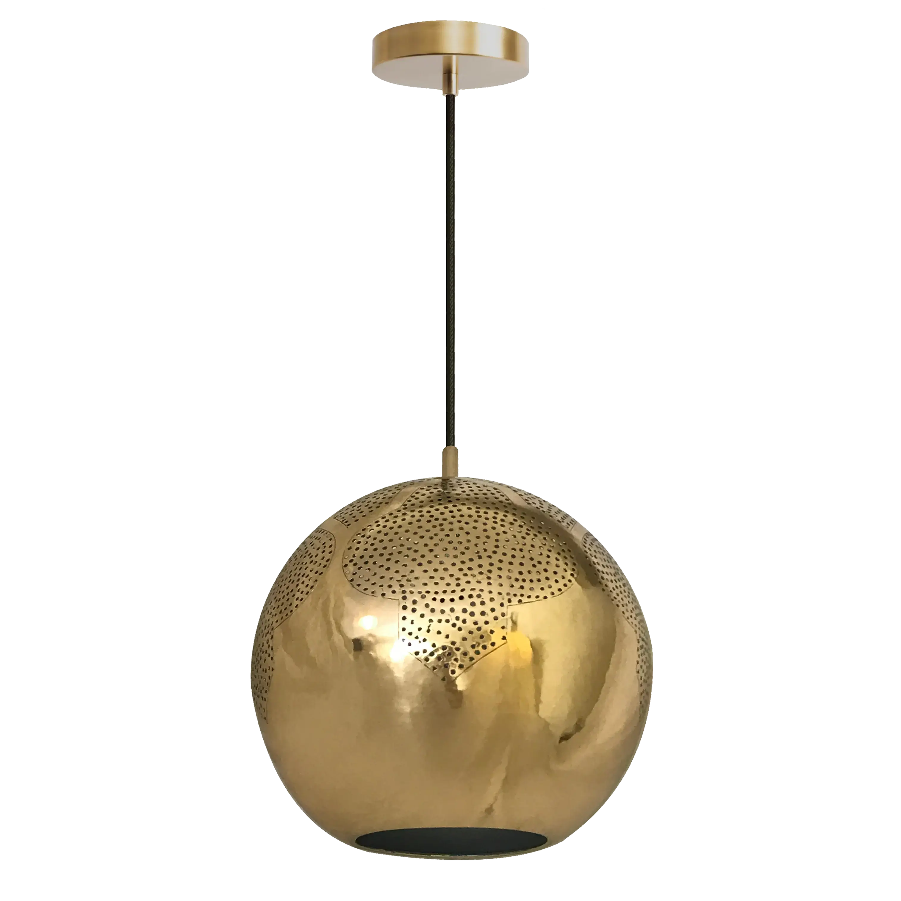 Dounia Home - DH-NAJTREGLO-MD-MGM - Najma Trellis Globe Pendant Light - Matte Gun Metal