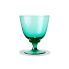 Holmegaard 4300488 Flow Glass on Foot in Emerald Green