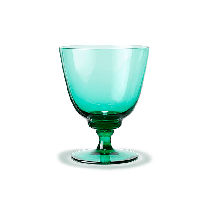 Holmegaard 4300488 Verre Flow sur pied vert émeraude