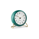 Arne Jacobsen Clocks 43677 Station Table Clock in Green/White