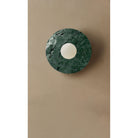 Dounia Home - DH-MARDISWAL-SM-GRN - Maria Disc Wall Sconce  - Green Marble - Green Marble