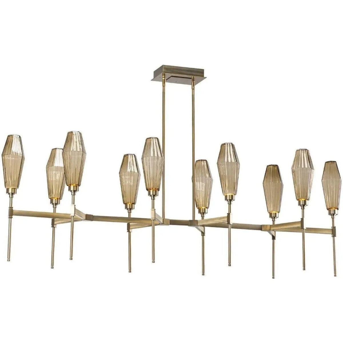 Hammerton Studio - Aalto Linear Belvedere Suspension, 67-Inch - PLB0049-67-BS-RA-001-L1 | Montreal Lighting & Hardware