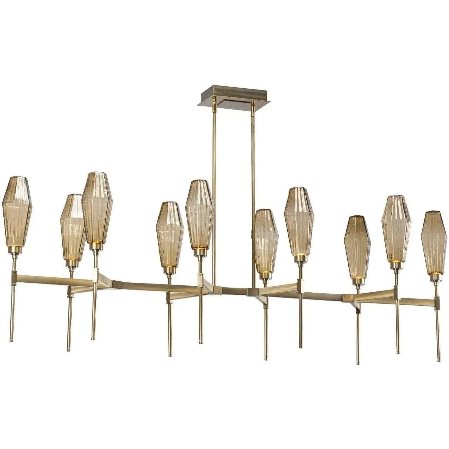 Hammerton Studio - Aalto Linear Belvedere Suspension, 67-Inch - PLB0049-67-BS-RA-001-L1 | Montreal Lighting & Hardware