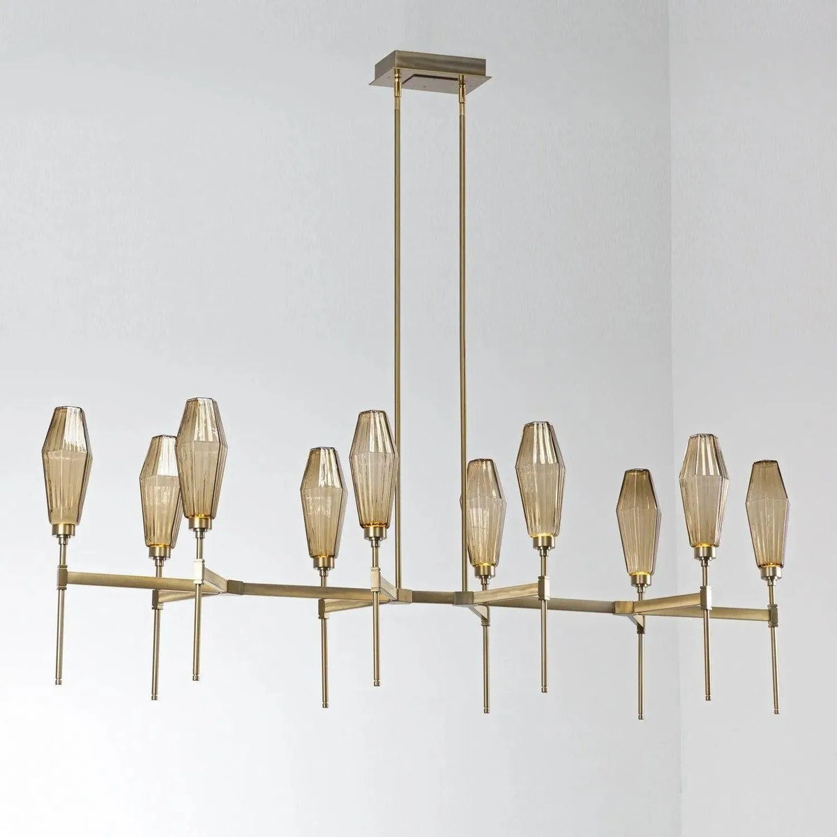 Hammerton Studio - Aalto Linear Belvedere Suspension, 67-Inch - PLB0049-67-BS-RA-001-L1 | Montreal Lighting & Hardware