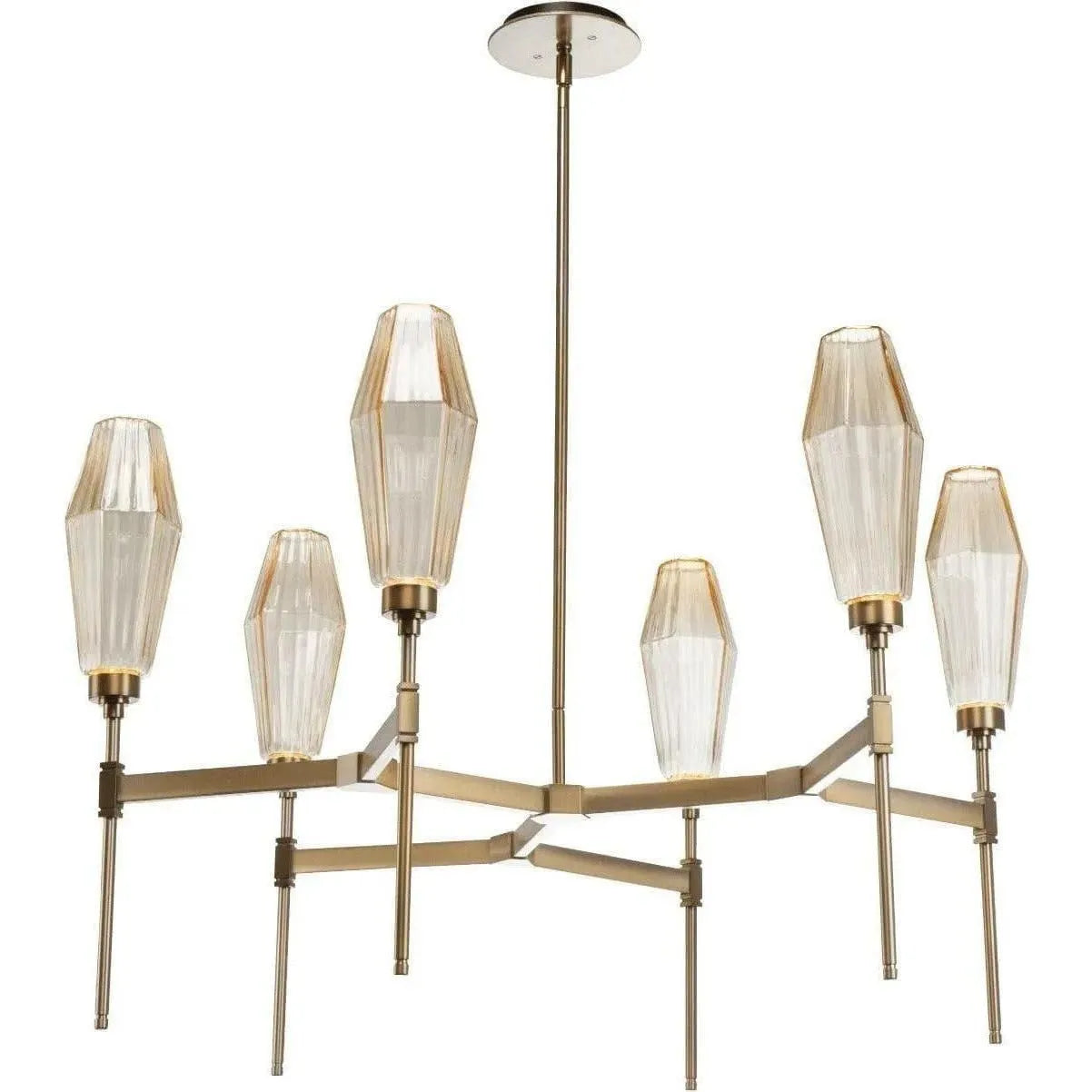 Hammerton Studio - Aalto Round Belvedere Chandelier, 37-Inch - CHB0049-37-HB-RA-001-L1 | Montreal Lighting & Hardware