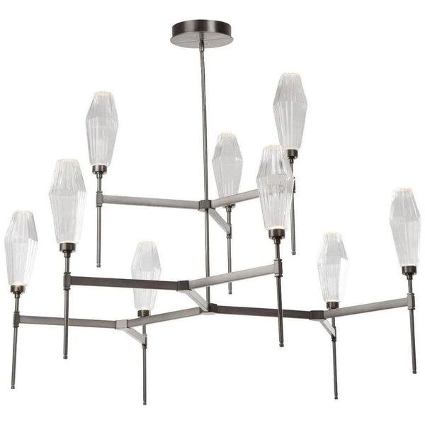 Aalto Round Belvedere Chandelier, 53-Inch
