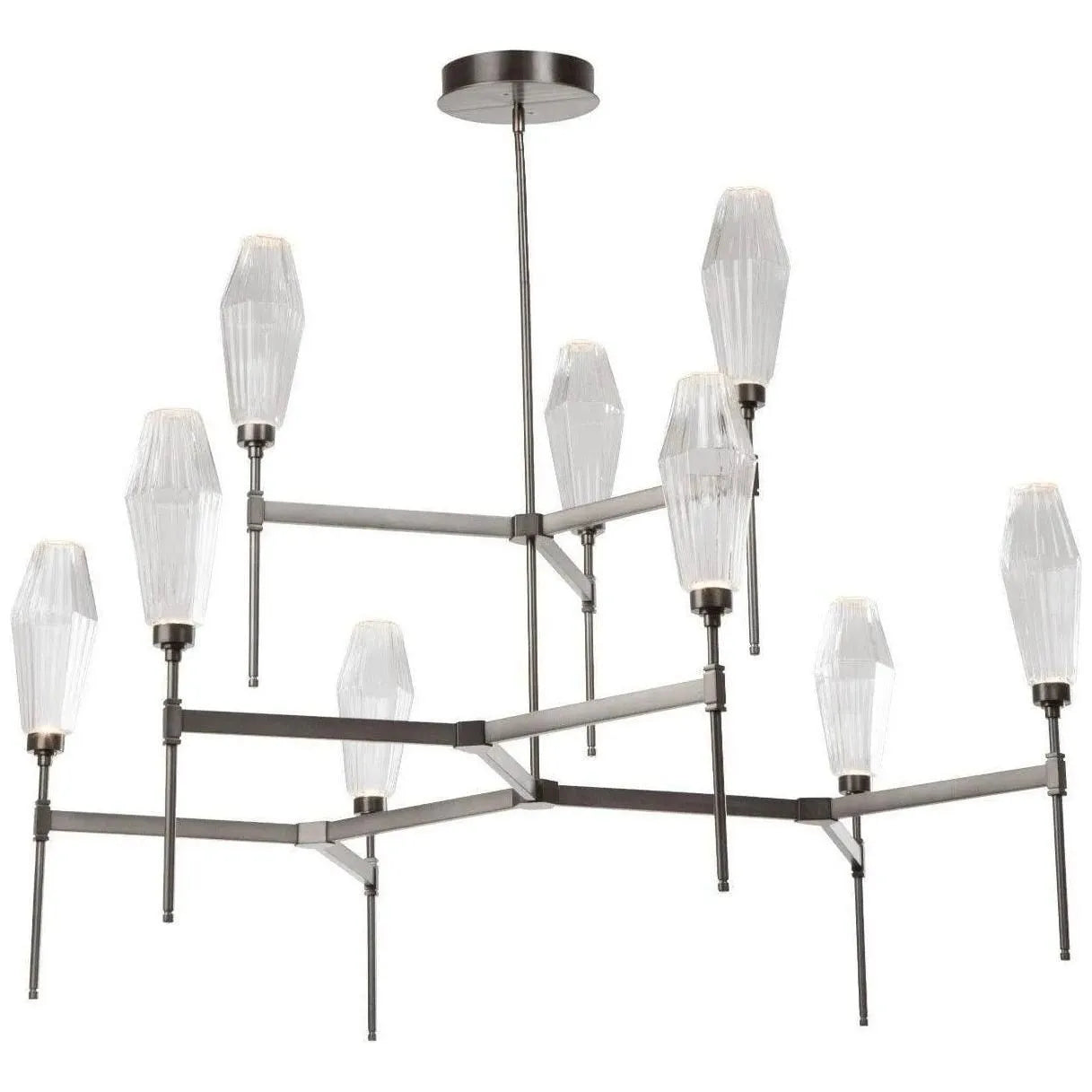 Hammerton Studio - Aalto Round Belvedere Chandelier, 53-Inch - CHB0049-54-BS-RA-001-L1 | Montreal Lighting & Hardware