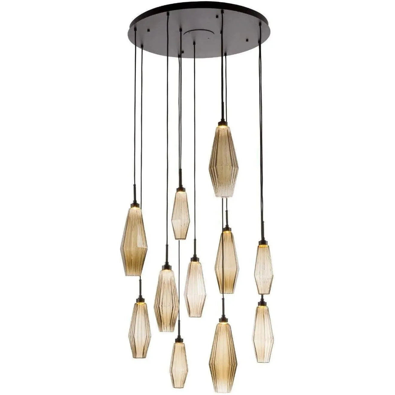 Hammerton Studio - Aalto Round Multi-Port, 11-Light - CHB0049-11-BS-RA-C01-L1 | Montreal Lighting & Hardware