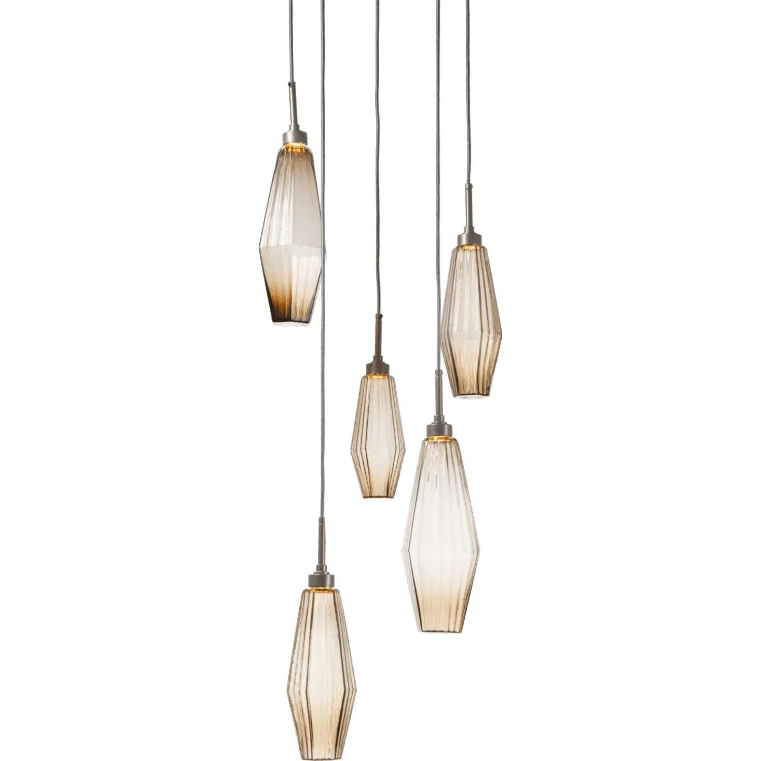 Hammerton Studio - Aalto Round Multi-Port, 5-Light - CHB0049-05-BS-RA-C01-L1 | Montreal Lighting & Hardware