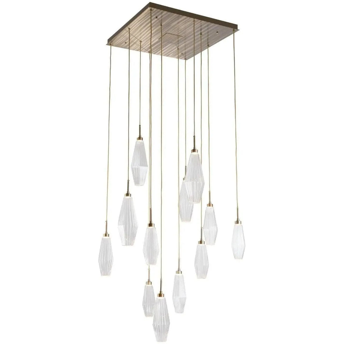 Hammerton Studio - Aalto Square Multi-Port, 12-Light - CHB0049-12-BS-RA-C01-L1 | Montreal Lighting & Hardware