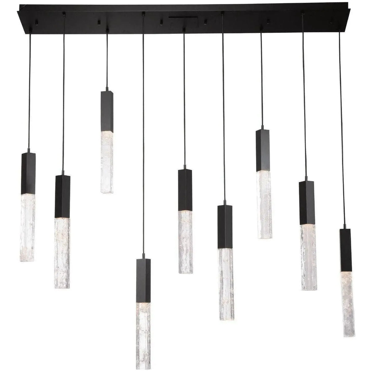 Hammerton Studio - Axis Linear Multi-Port, 9-Light - PLB0060-09-BS-GC-C01-L1 | Montreal Lighting & Hardware