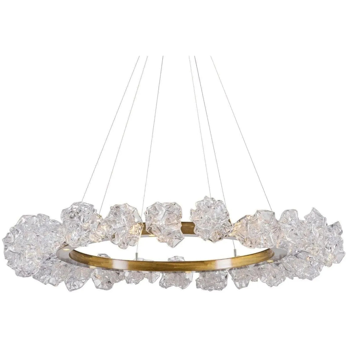 Hammerton Studio - Blossom Ring Chandelier, 50-Inch - CHB0059-50-HB-BC-CA1-L1 | Montreal Lighting & Hardware