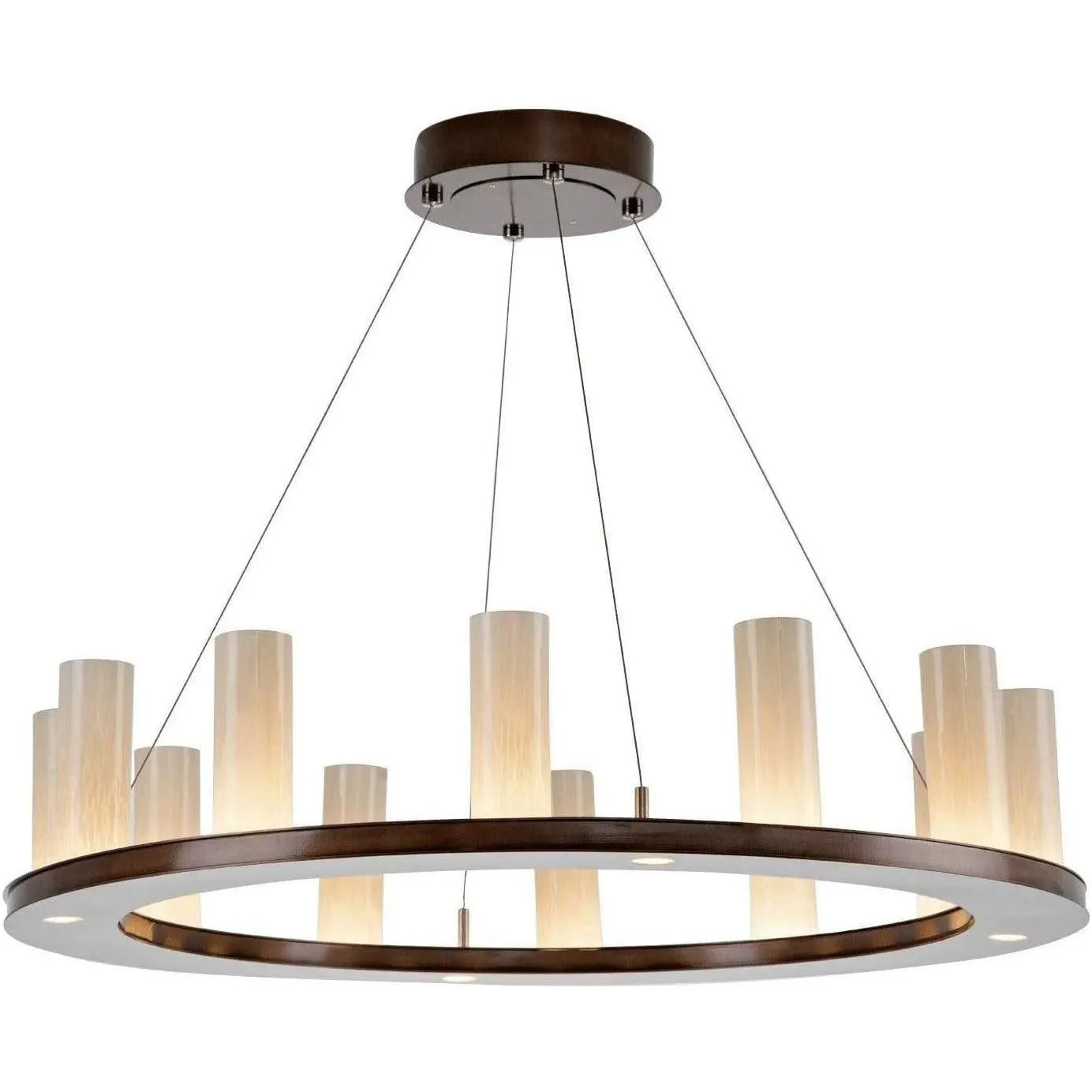 Hammerton Studio - Carlyle Corona Ring Chandelier, 34-Inch - CHB0033-0D-RB-LA-CA1-L1 | Montreal Lighting & Hardware