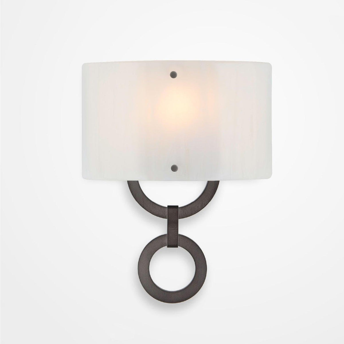 Hammerton Studio - Carlyle Round Link Cover Sconce - CSB0033-0D-GM-IW-E2 | Montreal Lighting & Hardware
