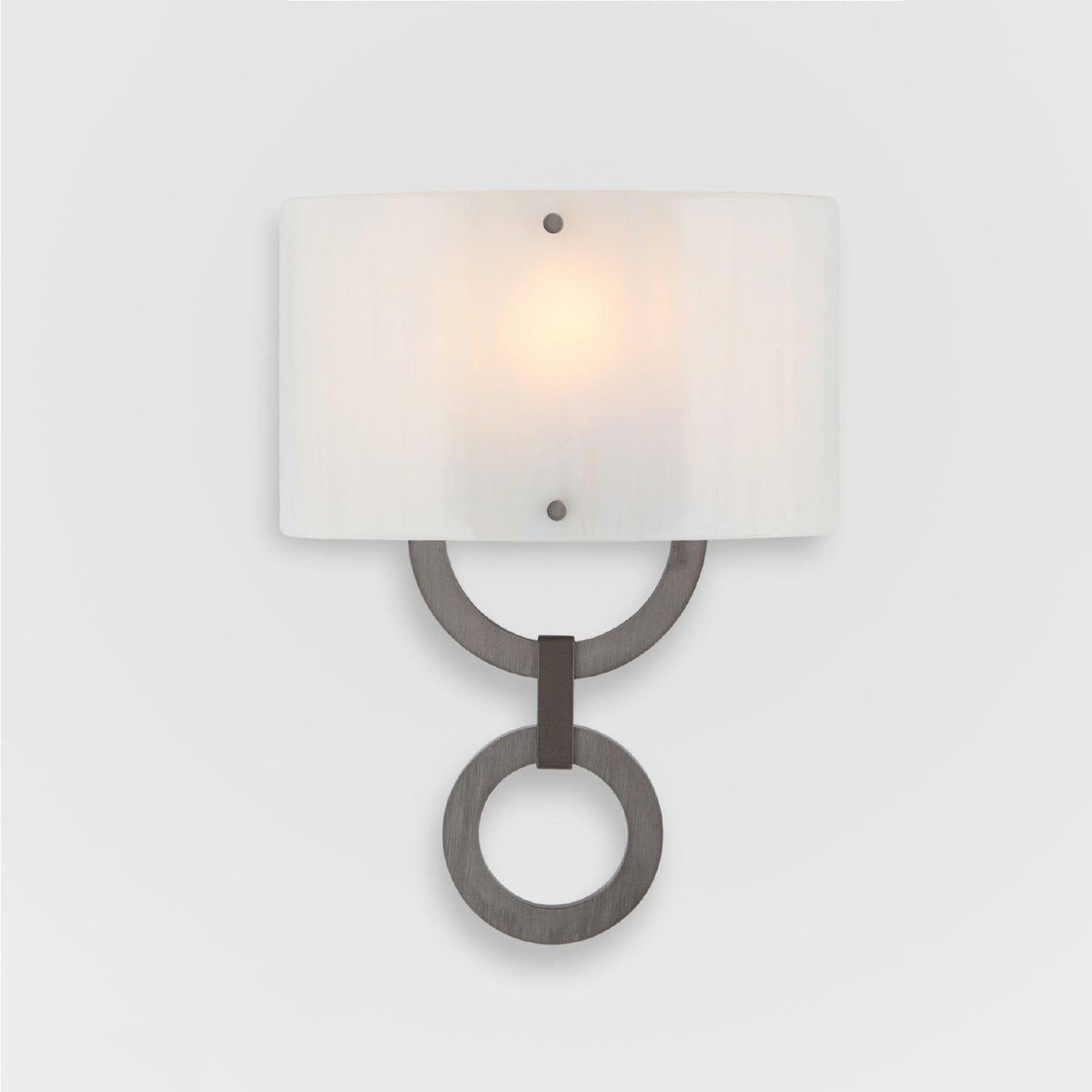 Hammerton Studio - Carlyle Round Link Cover Sconce - CSB0033-0D-SN-IW-E2 | Montreal Lighting & Hardware