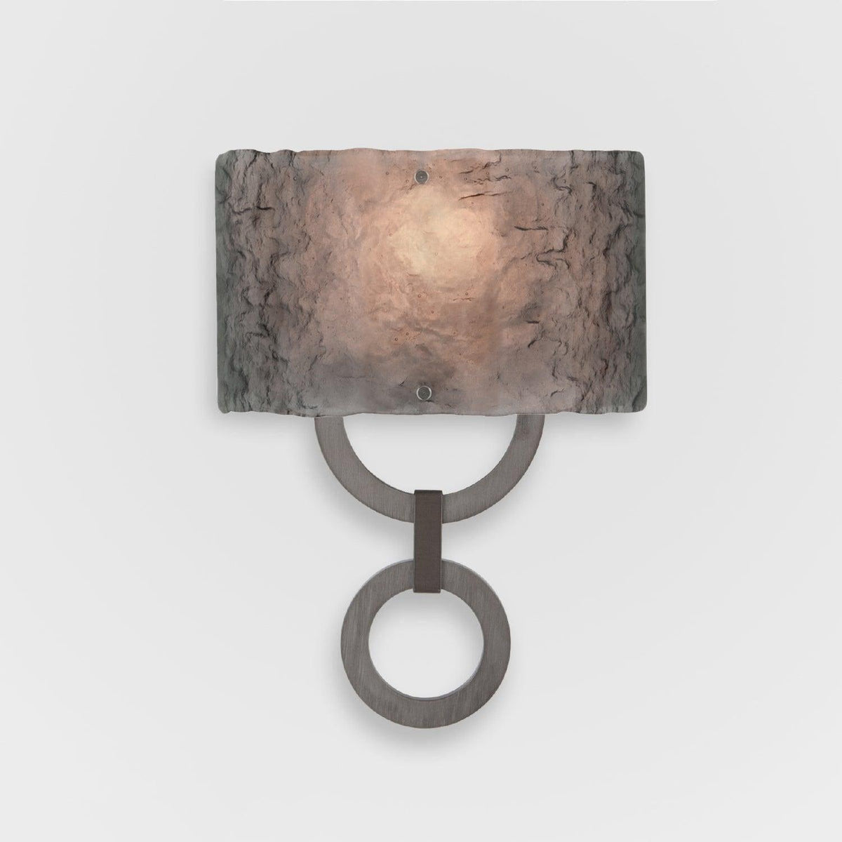 Hammerton Studio - Carlyle Round Link Cover Sconce - CSB0033-0D-SN-SG-E2 | Montreal Lighting & Hardware