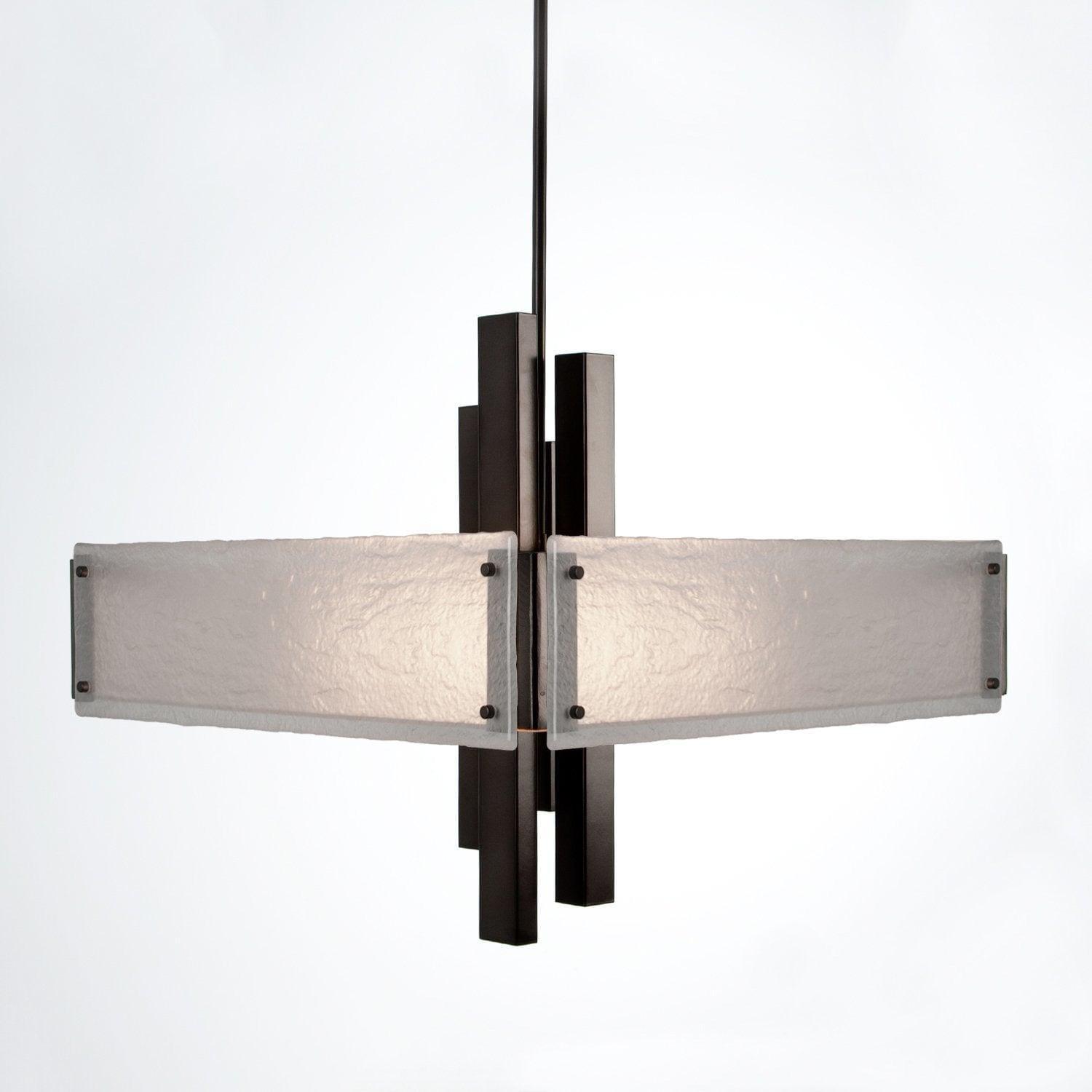 Hammerton Studio - Carlyle Square Chandelier, 24-Inch - CHB0033-0A-GM-FG-001-E2 | Montreal Lighting & Hardware