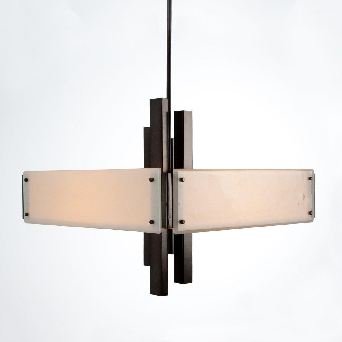 Hammerton Studio - Carlyle Square Chandelier, 24-Inch - CHB0033-0A-GM-IW-001-E2 | Montreal Lighting & Hardware
