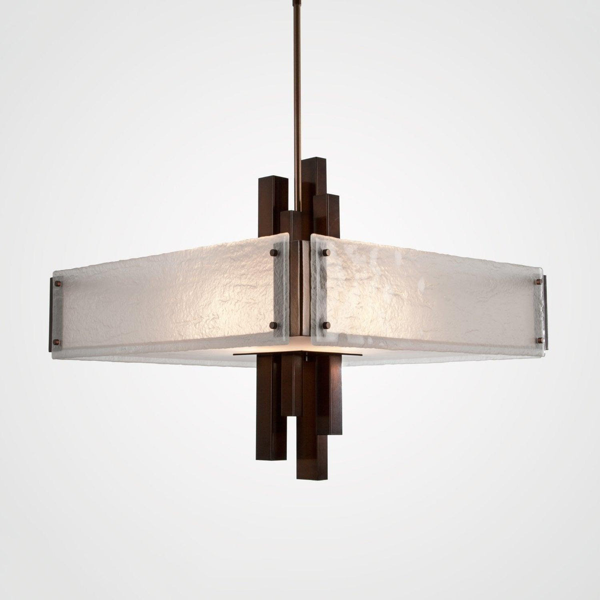 Hammerton Studio - Carlyle Square Chandelier, 24-Inch - CHB0033-0A-RB-FG-001-E2 | Montreal Lighting & Hardware