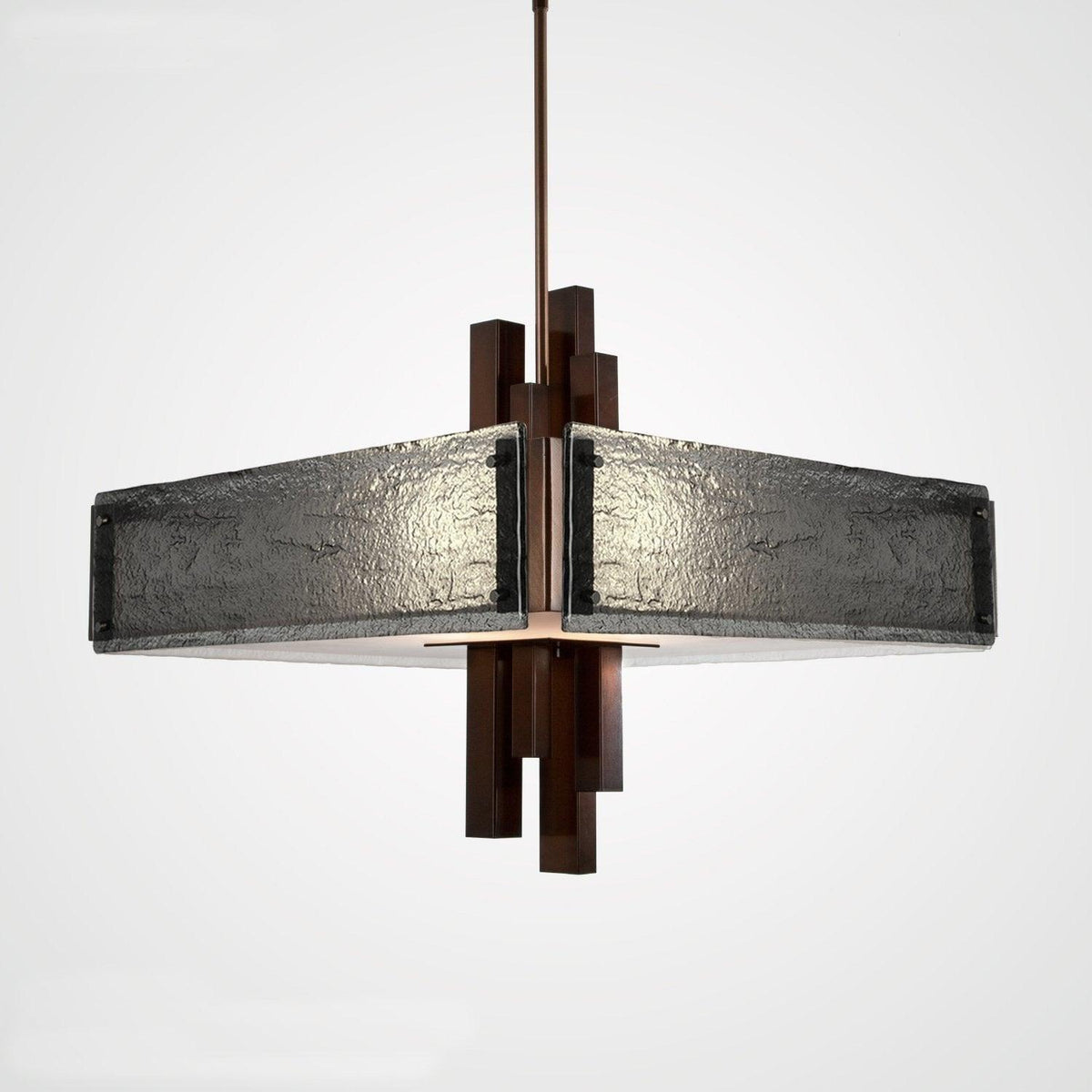Hammerton Studio - Carlyle Square Chandelier, 24-Inch - CHB0033-0A-RB-SG-001-E2 | Montreal Lighting & Hardware