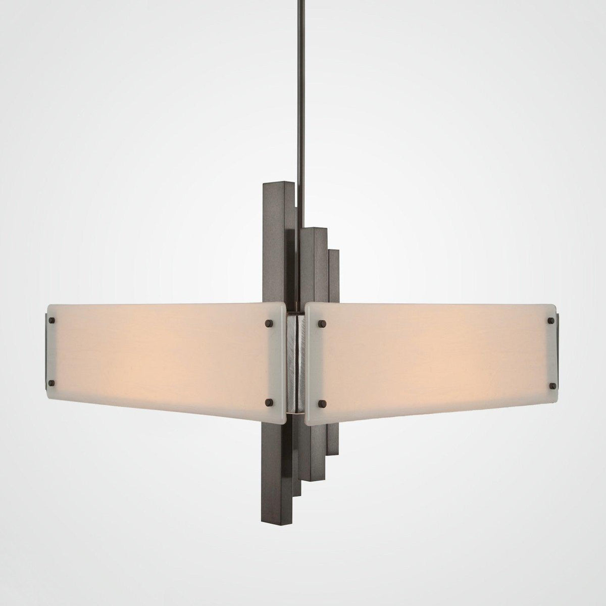 Hammerton Studio - Carlyle Square Chandelier, 24-Inch - CHB0033-0A-SN-IW-001-E2 | Montreal Lighting & Hardware
