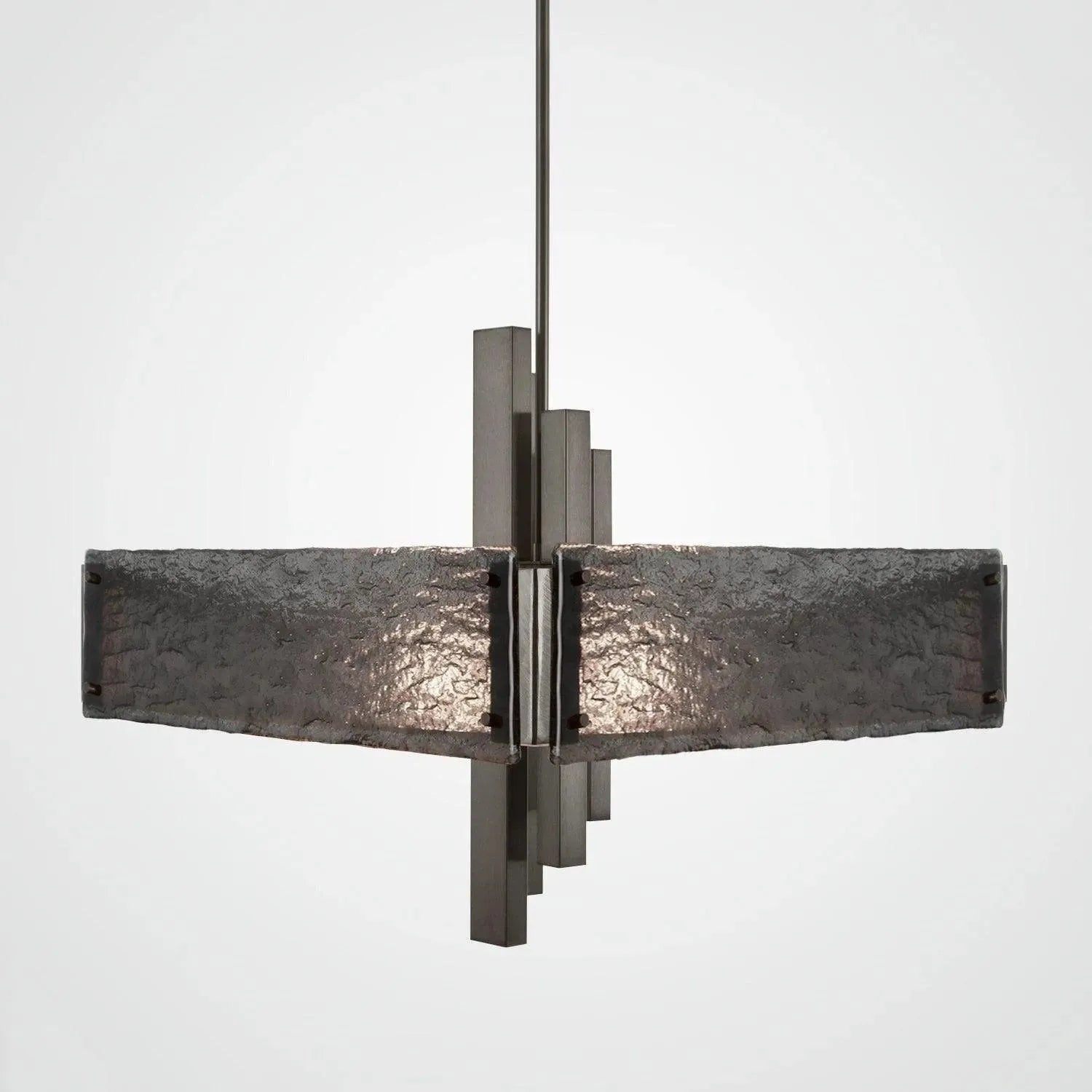 Hammerton Studio - Carlyle Square Chandelier, 24-Inch - CHB0033-0A-SN-SG-001-E2 | Montreal Lighting & Hardware