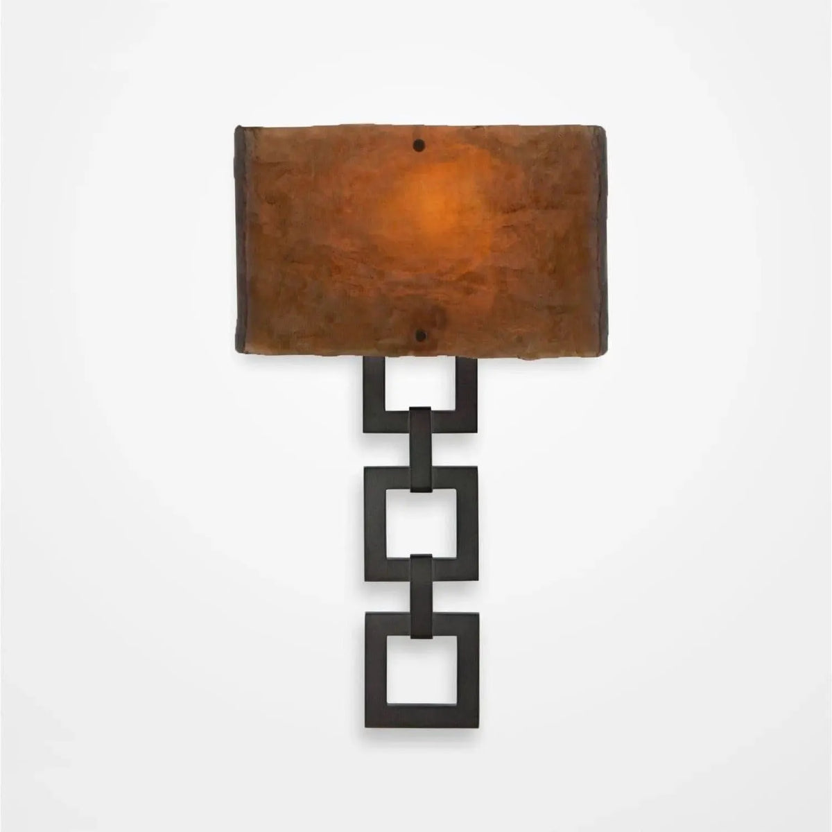 Hammerton Studio - Carlyle Square Link Cover Sconce - CSB0033-0B-GM-BG-E2 | Montreal Lighting & Hardware