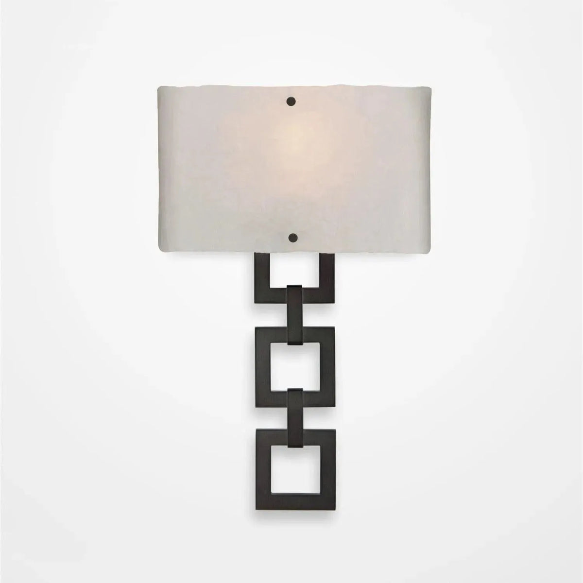 Hammerton Studio - Carlyle Square Link Cover Sconce - CSB0033-0B-GM-FG-E2 | Montreal Lighting & Hardware