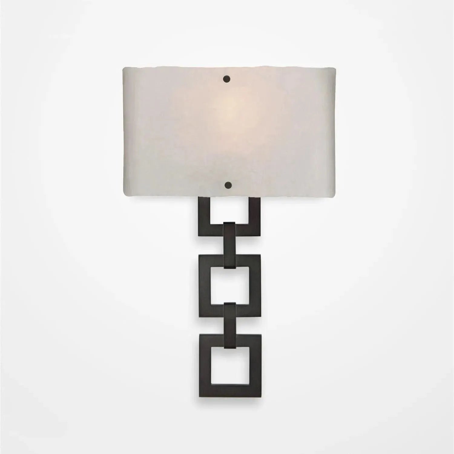 Hammerton Studio - Carlyle Square Link Cover Sconce - CSB0033-0B-GM-BG-E2 | Montreal Lighting & Hardware