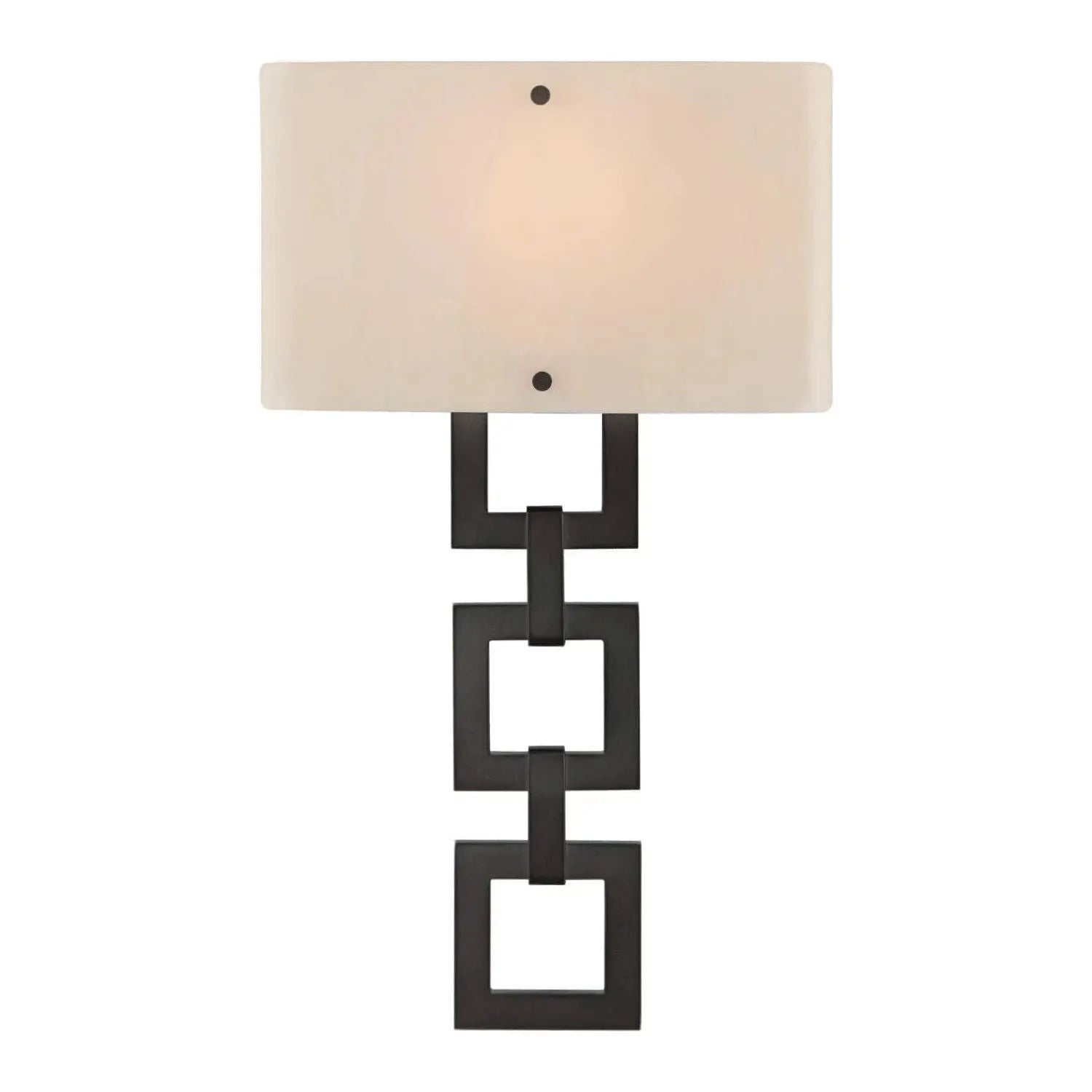 Hammerton Studio - Carlyle Square Link Cover Sconce - CSB0033-0B-GM-IW-E2 | Montreal Lighting & Hardware