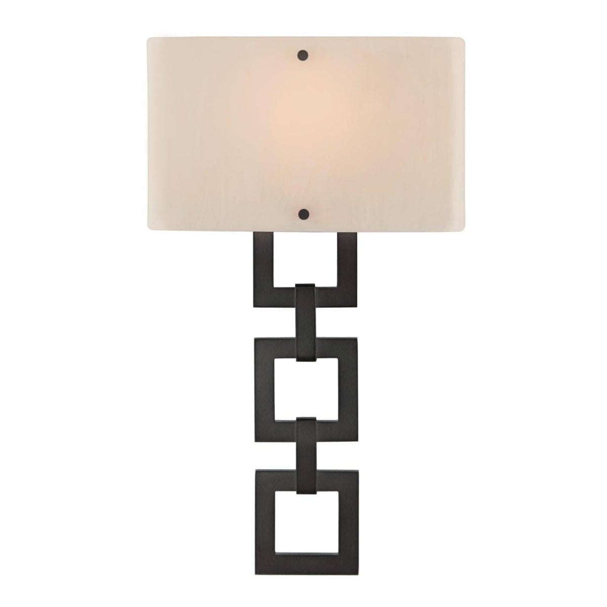 Hammerton Studio - Carlyle Square Link Cover Sconce - CSB0033-0B-GM-IW-E2 | Montreal Lighting & Hardware